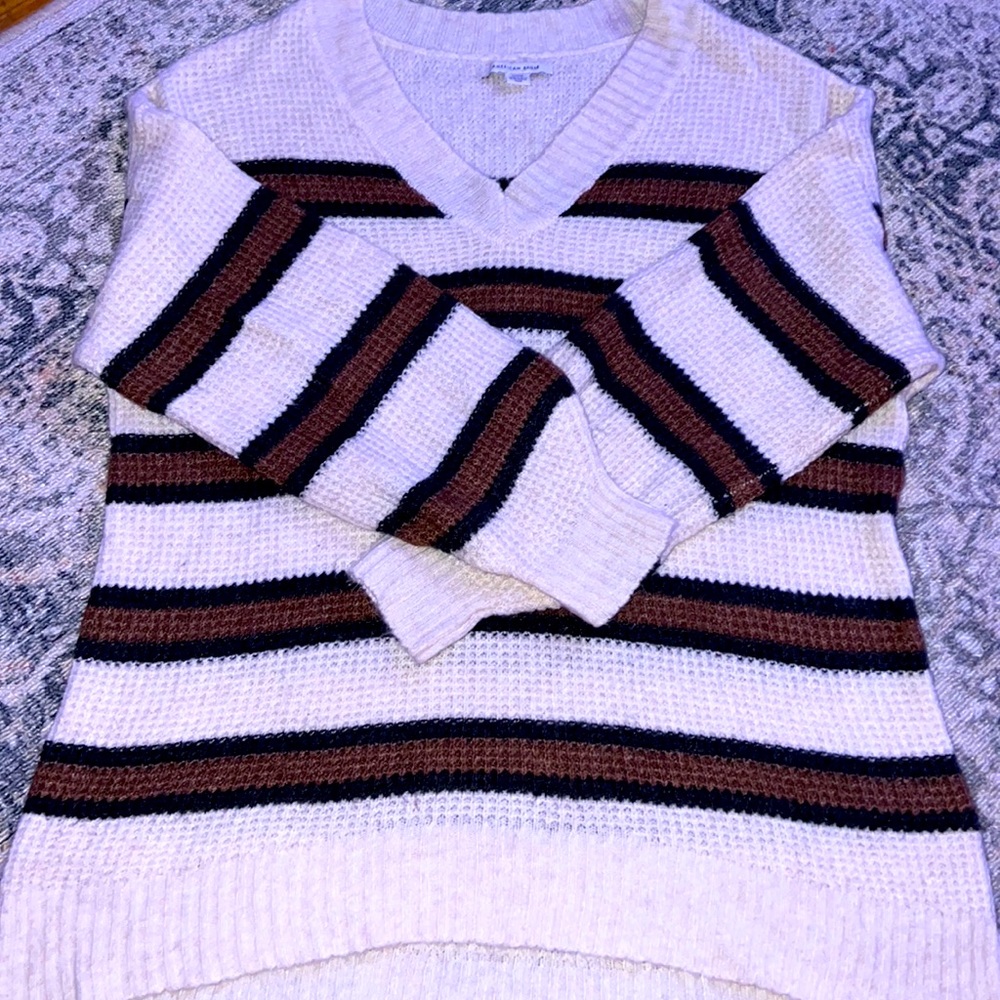 American Eagle Oversized Stripe Sweater